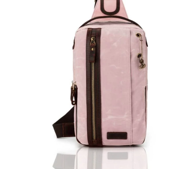 Della Q Mini Messenger Bag - Light Pink - Fonaltartó Válltáska - Világos Rózsaszín
