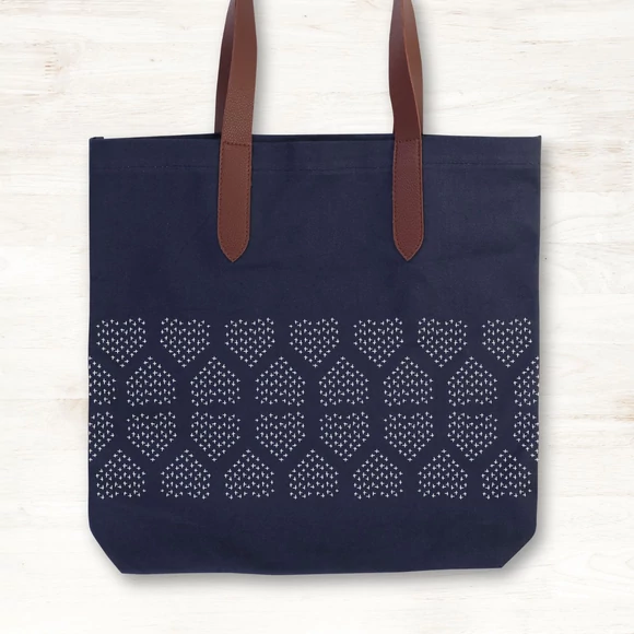 Restyle Sashiko Template Heart - sashiko hímzés sablon - Szív