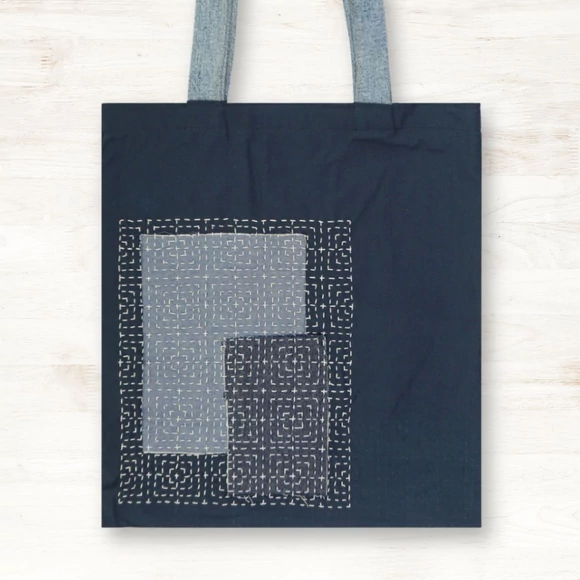 Restyle Sashiko Template - Squares- sashiko hímzés sablon - Négyzetek