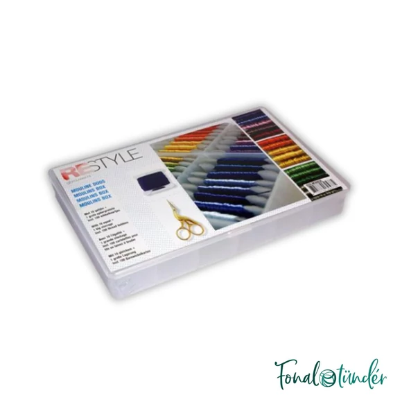 Storage box for embroidery thread - Medium - Doboz Hímzőfonalakkal - M méret