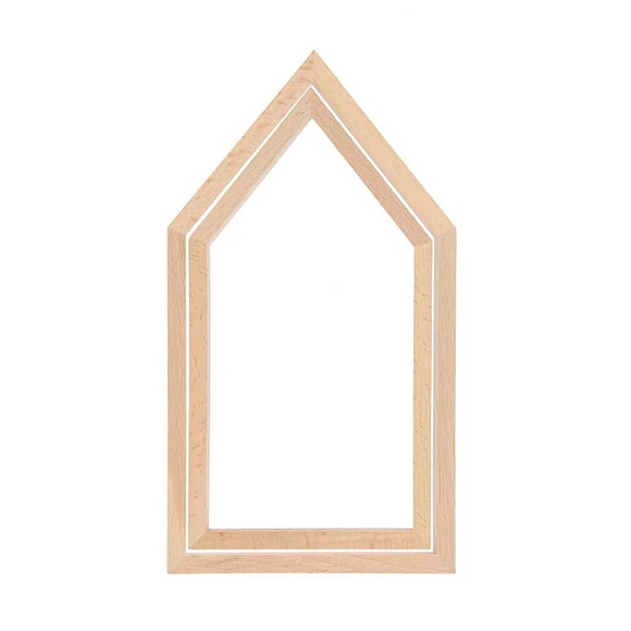 Decorative embroidery frame - House - M size - Ház alalakú hízés díszkeret