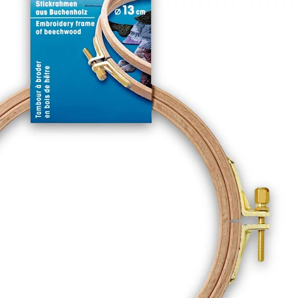 Prym Wooden Embroidery hoop -13 cm - kerek bükkfa hímzőkeret