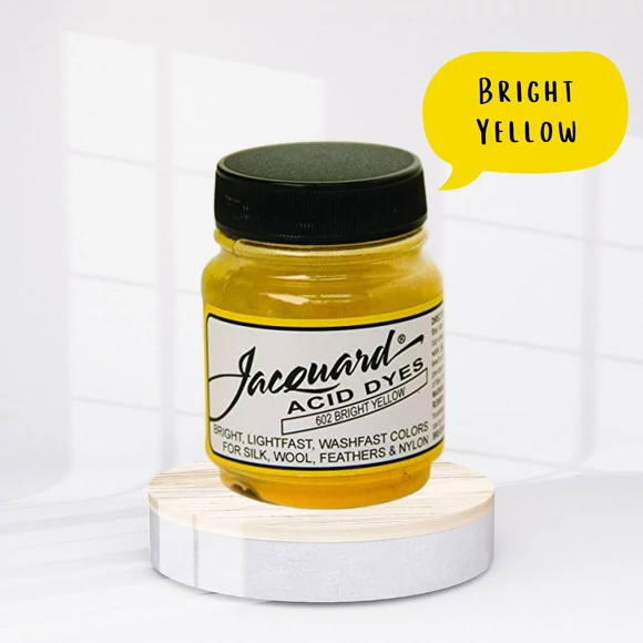 Jacquard Acid dye - 602 Bright Yellow - sárga textil és fonal festék