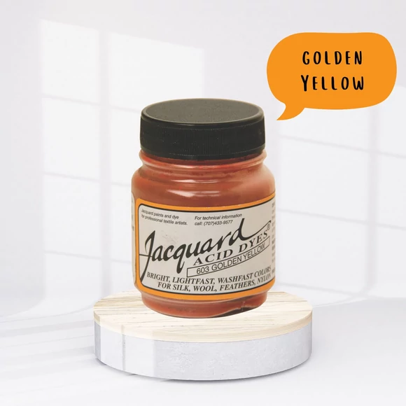 Jacquard Acid dye - 603 Golden Yellow - narancssárga textil és fonal festék
