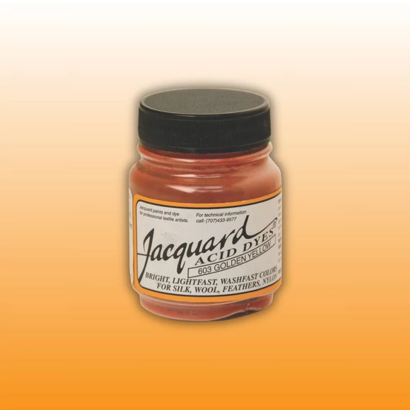 Jacquard Acid dye - 603 Golden Yellow - narancssárga textil és fonal festék