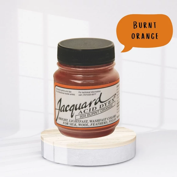 Jacquard Acid dye - 604 Burnt Orange - narancssárga textil és fonal festék