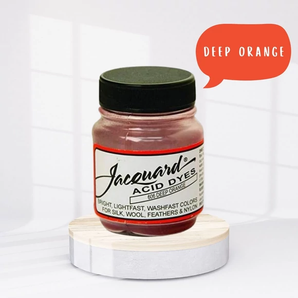 Jacquard Acid dye - 606 Deep Orange - pirosas narancs textil és fonal festék