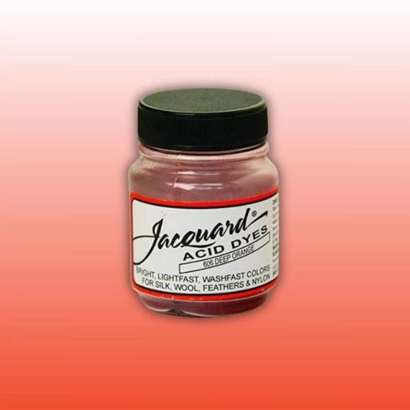 Jacquard Acid dye - 606 Deep Orange - pirosas narancs textil és fonal festék