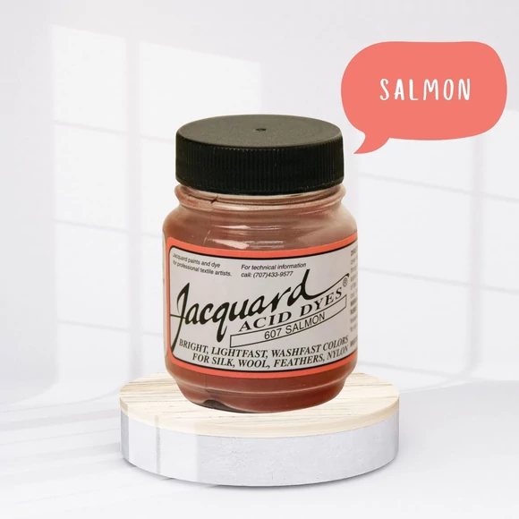 Jacquard Acid dye - 607 Salmon - lazacrózsaszín textil és fonal festék