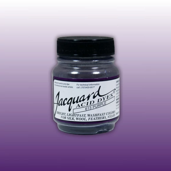 Jacquard Acid dye - 613 Purple - mély lila textil és fonal festék