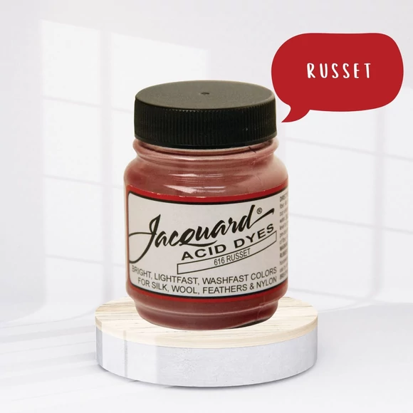 Jacquard Acid dye - 616 Russet - barnás vörös textil és fonal festék