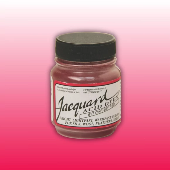 Jacquard Acid dye - 617 Cherry Red - cseresznye piros textil és fonal festék