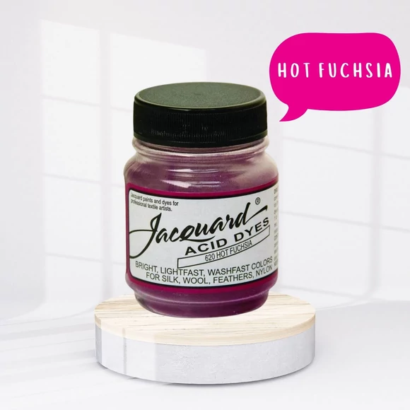 Jacquard Acid dye - 620 Hot Fuchsia - fukszia rózsaszín textil és fonal festék