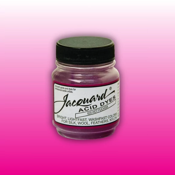 Jacquard Acid dye - 620 Hot Fuchsia - fukszia rózsaszín textil és fonal festék