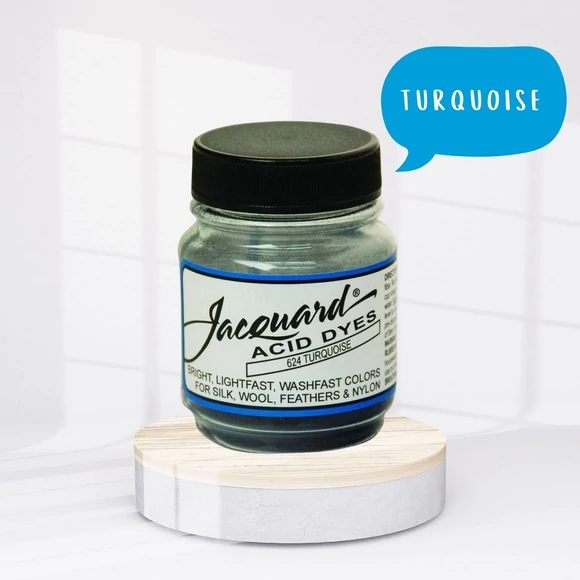 Jacquard Acid dye - 624 Turquoise blue - türkiz kék textil és fonal festék