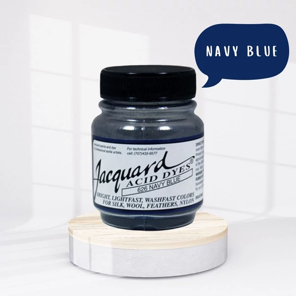 Jacquard Acid dye - 626 Navy Blue - sötét tengerész kék textil és fonal festék