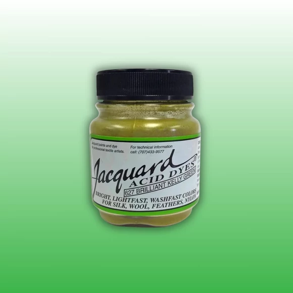 Jacquard Acid dye - 627 Kelly Green - fűzöld textil és fonal festék