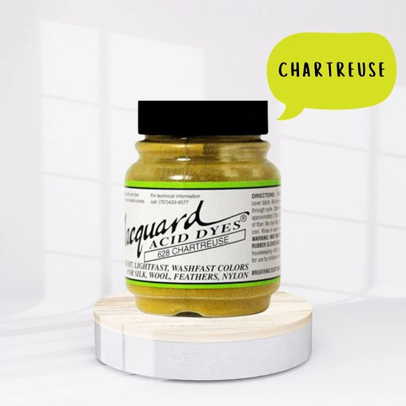 Jacquard Acid dye - 628 Chartreuse - sárgás zöld textil és fonal festék