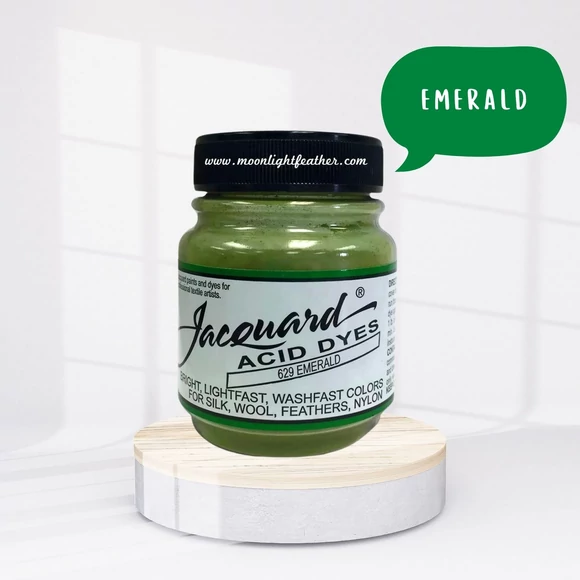 Jacquard Acid dye - 629 Emerald green - smaragdzöld textil és fonal festék