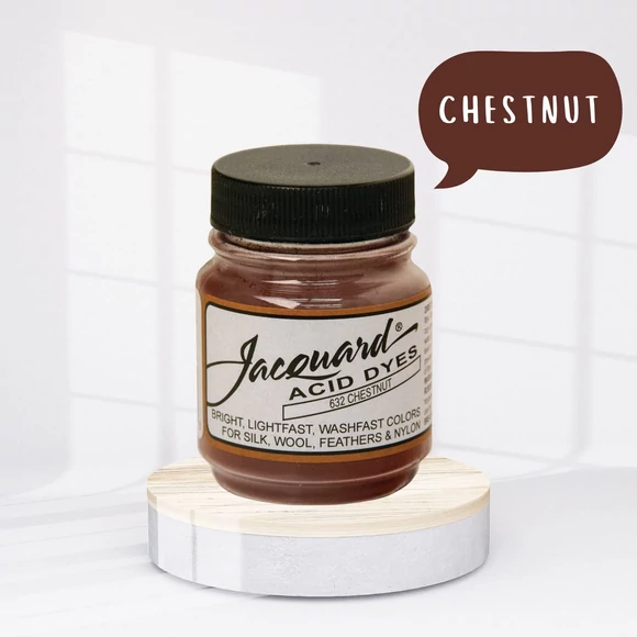 Jacquard Acid dye - 632 Chestnut - gesztenyebarna textil és fonal festék