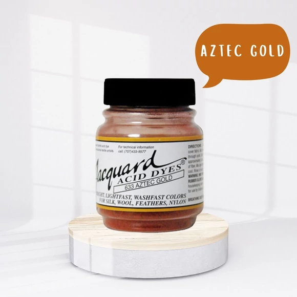 Jacquard Acid dye - 633 Aztec Gold - aranybarna textil és fonal festék