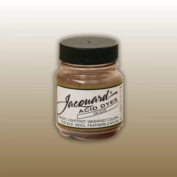 Jacquard Acid dye - 634 Olive brown - zöldes barna textil és fonal festék