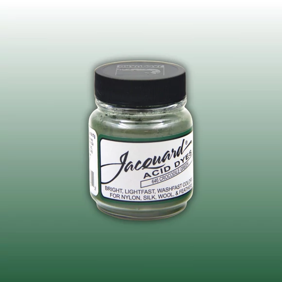 Jacquard Acid dye - 646 Crocodile Green - zöld textil és fonal festék