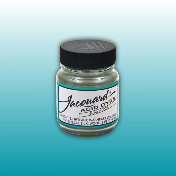Jacquard Acid dye - 647 Aqua Tropic - türkiz textil és fonal festék