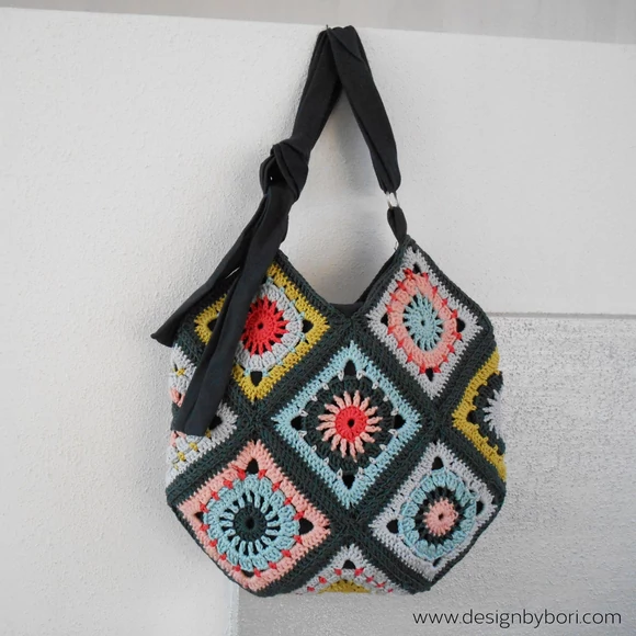 Boho Bag - crochet pattern - táska - horgolásminta