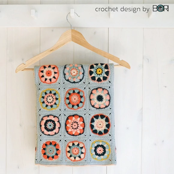 Apple Bossom - baby blanket crochet pattern - babatakaró - horgolásminta