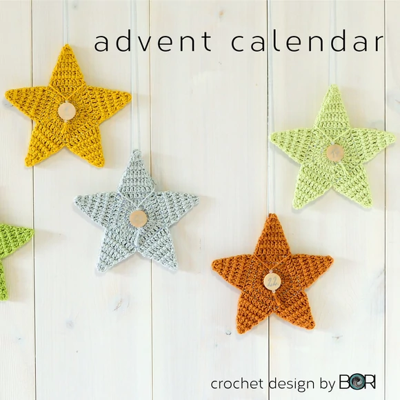 Adventi Csillag Kalendárium - horgolás minta - Advent Star Calendar - crochet pattern