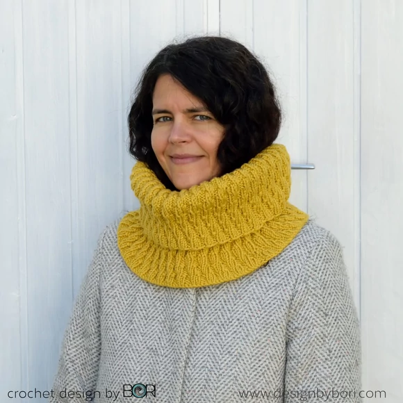 Mustard Cowl - knitting pattern - Mustár Sál - kötésminta