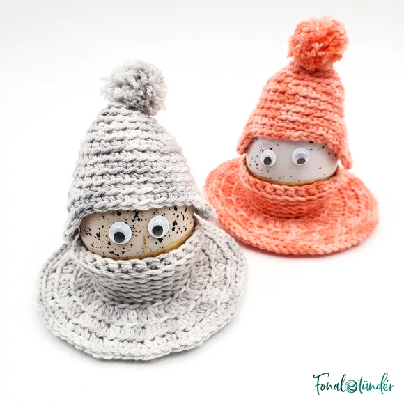 Vidám Húsvéti Tojástartók - horgolás minta - Funny Ester Egg Holder - crochet pattern