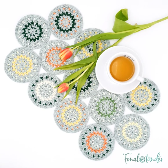 Tavaszváró Terítő - horgolás minta - Spring Table Decor - crochet pattern 