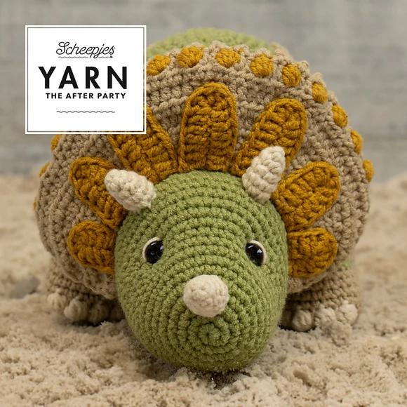 Scheepjes Trico Triceratops - Dino - horgolásminta - crochet pattern