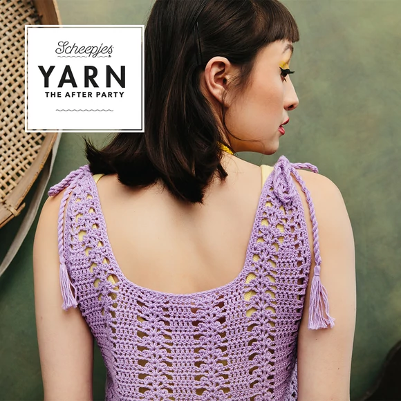 Tassel Tie Vest - horgolt top minta - crochet pattern