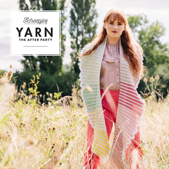 Scheepjes - Rainbow Crescent Scarf - Szivárvány sál - horgolásminta - crochet pattern