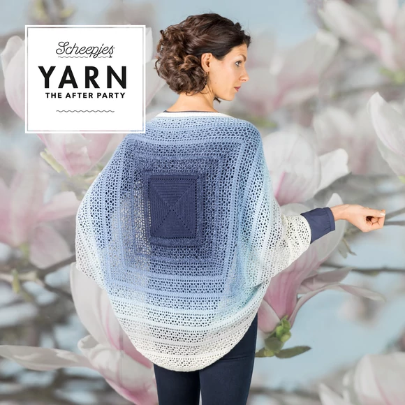 Scheepjes - Indigo Shrug - Indigókék Vállkendő - horgolásminta - crochet pattern