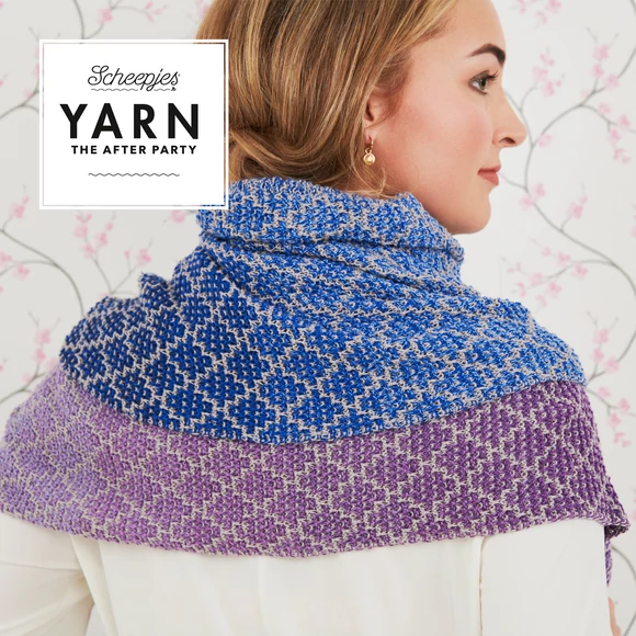 Lavender Trellis Wrap - knitting pattern - Vállkendő - kötésminta
