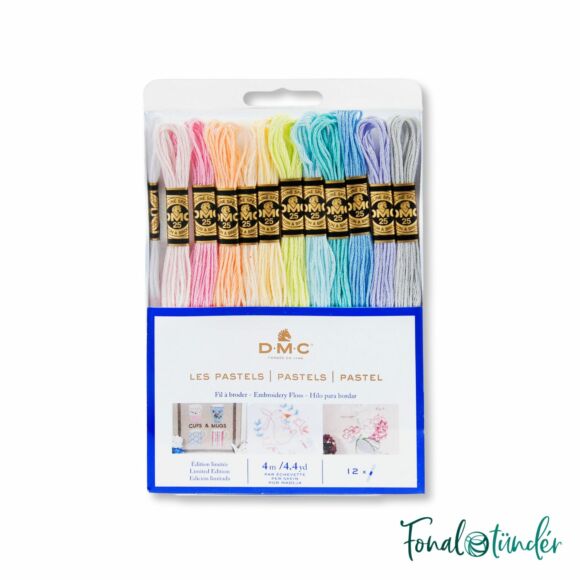 DMC Mouline Stranded Cotton thread set - Pastels - hímzőfonal készlet - pasztell