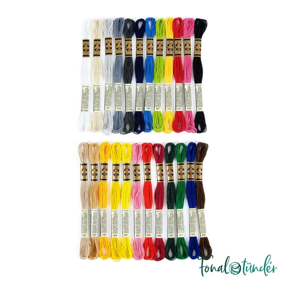 DMC Mouline Stranded Cotton thread set - Must-have - hímzőfonal készlet