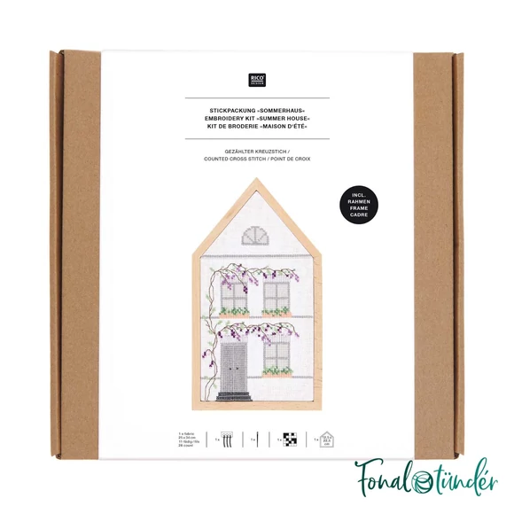 Rico Summer House - embroidery kit - akácos házikó hímzéscsomag