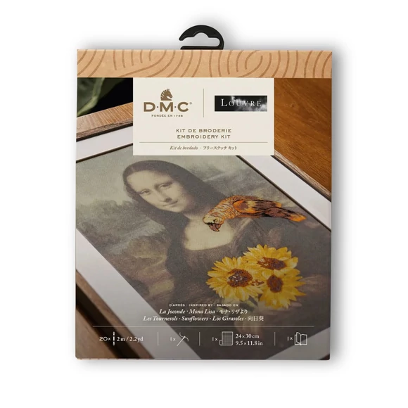 DMC Museum Collection - Mona Lisa With Flowers - hímzés készlet