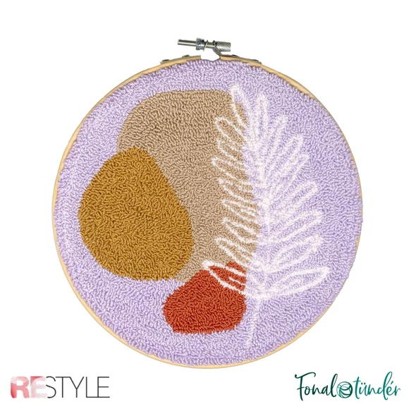 ReStyle Punch kit Abstract Nature - hímzés csomag - 17.8cm
