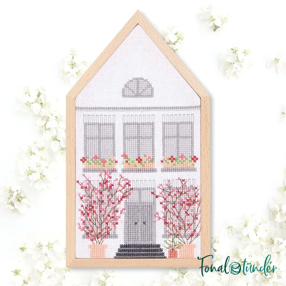 Rico Spring House - embroidery kit - keresztszemes hímzéscsomag