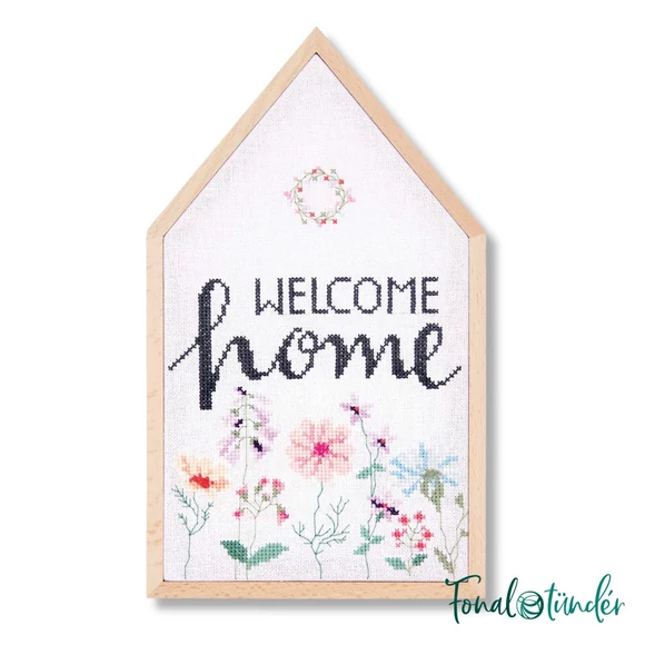 Rico Welcome Home - embroidery kit - keresztszemes hímzéscsomag