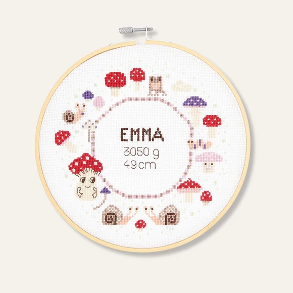 Rico Brth Picture - embroidery kit - Születésnap - keresztszemes hímzéscsomag