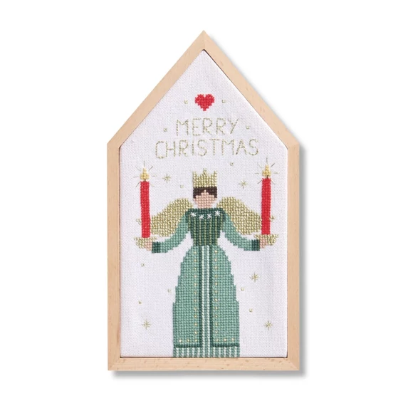 Rico Christmas Angel - embroidery kit - karácsonyi angyal hímzéscsomag