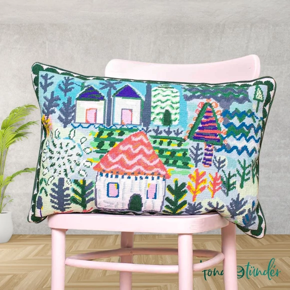 Scheepjes Lucy Tiffney - Little Houses - Tapestry Kit - goblein hímző készlet