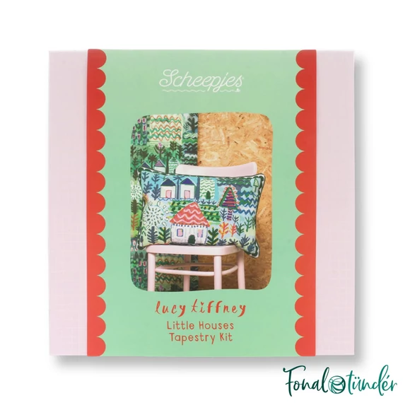 Scheepjes Lucy Tiffney - Little Houses - Tapestry Kit - goblein hímző készlet